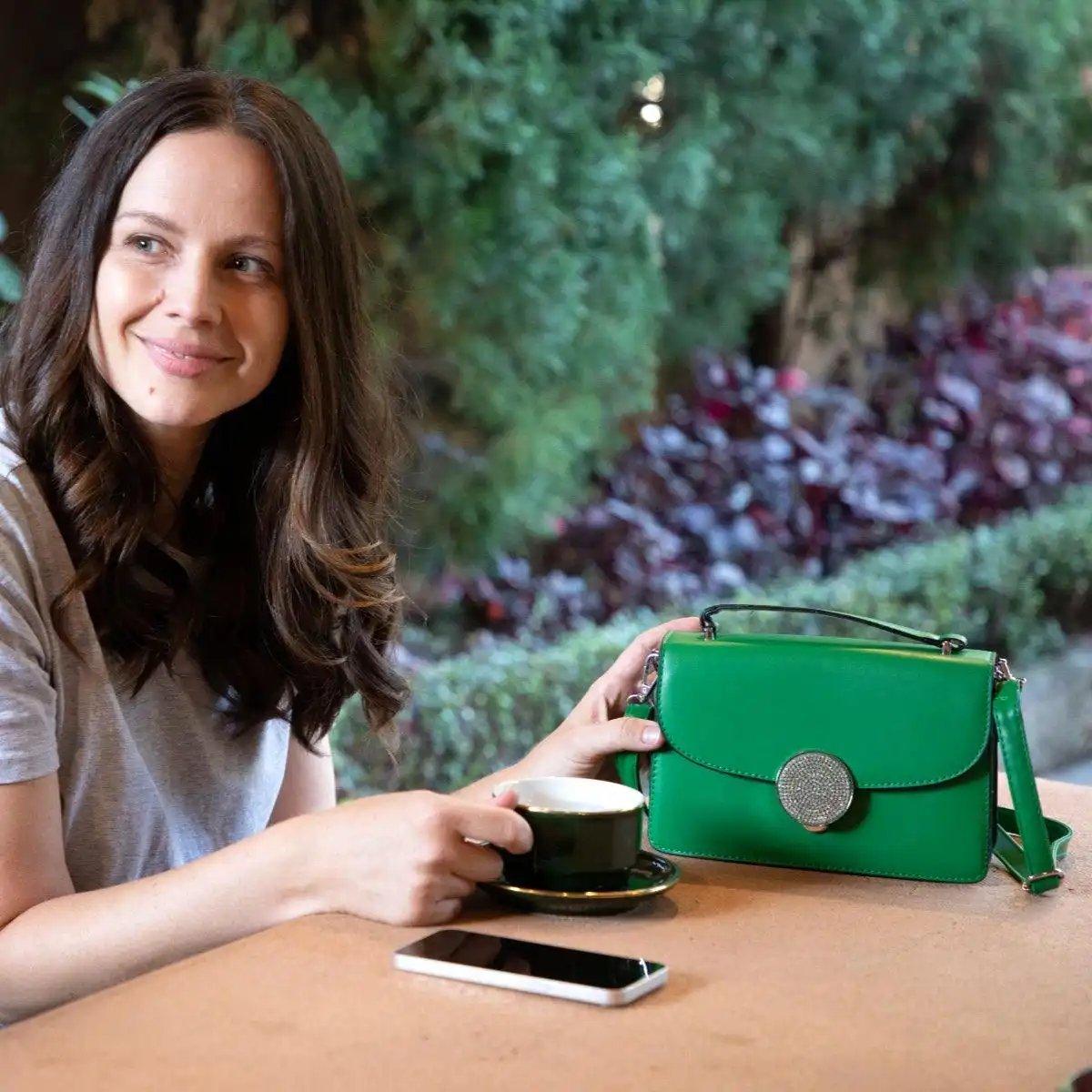 Estelle cross body bag emerald green - Shweetcheeks Collection
