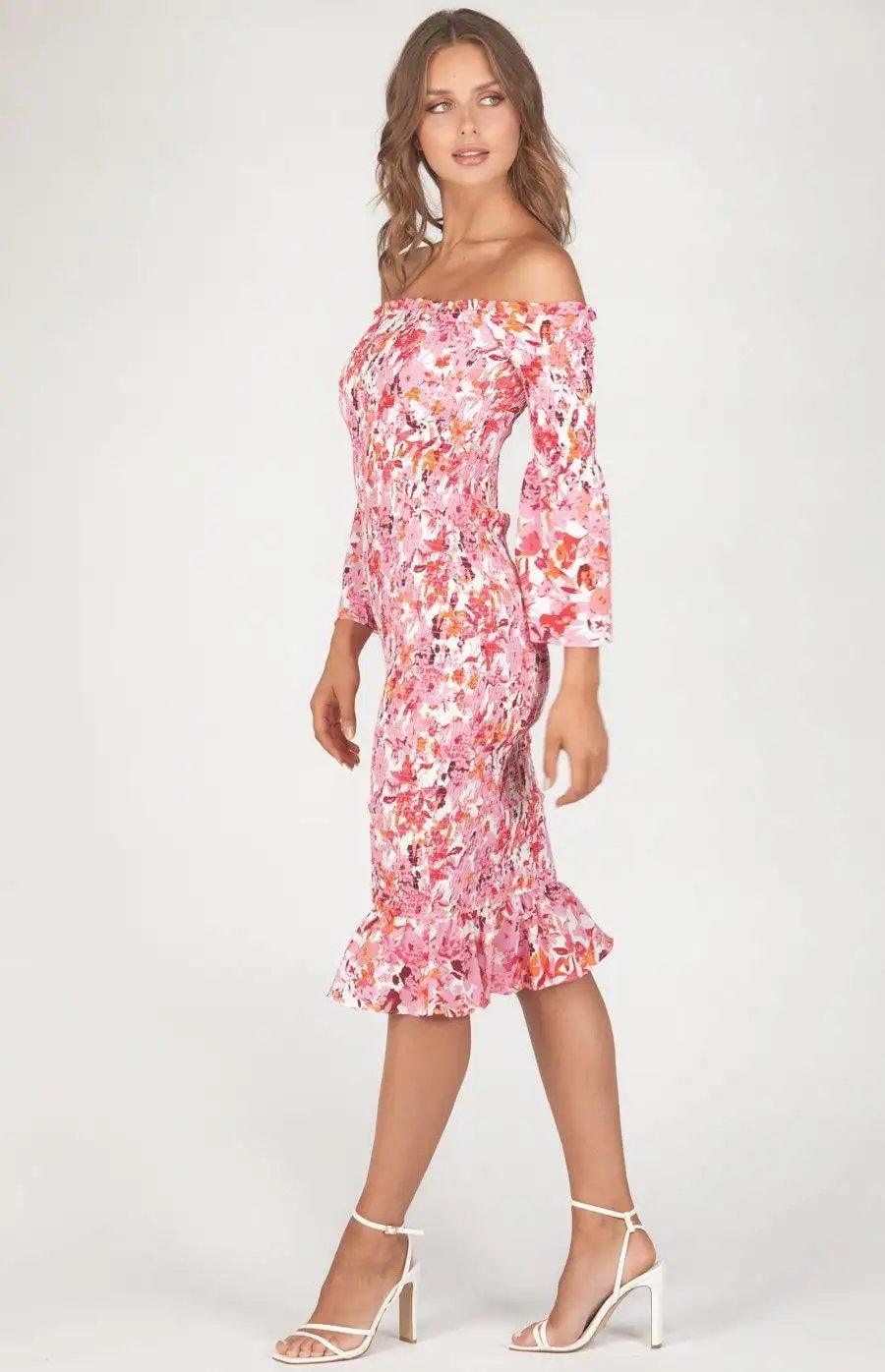 Off the shoulder mini dress - Shweetcheeks Collection