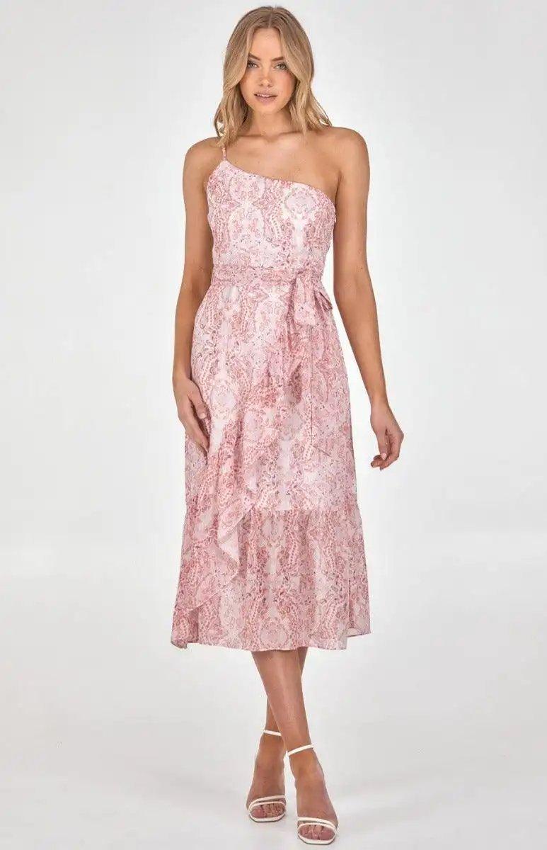 Printed Chiffon Style Dress - Shweetcheeks Collection