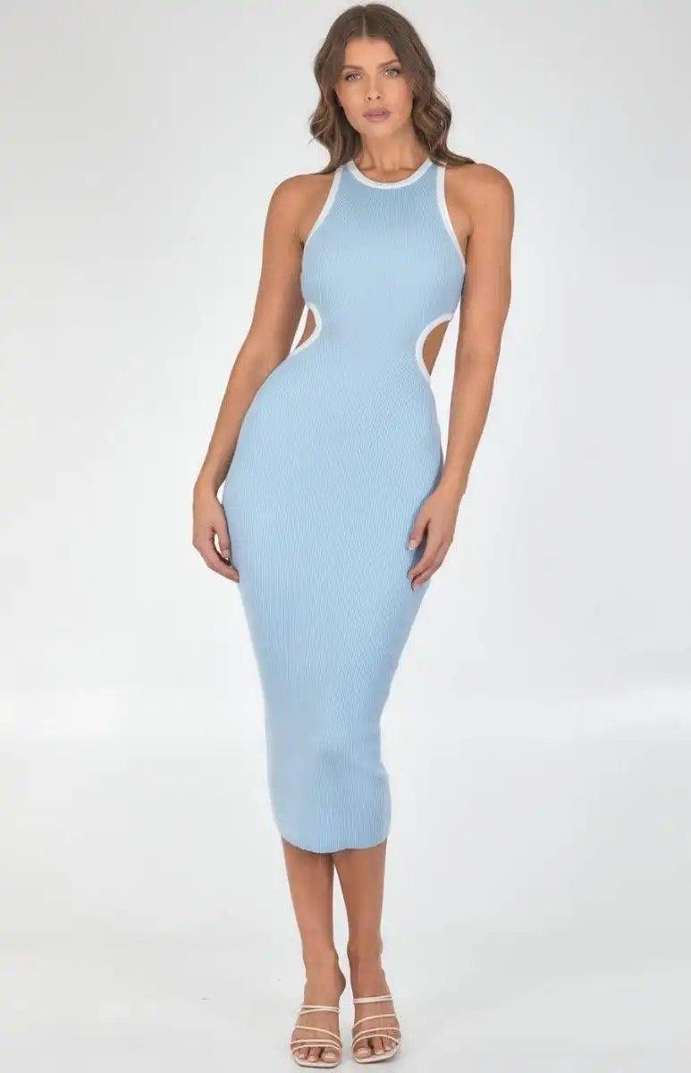 Winnie & Co Cut Out Midi Dress - Shweetcheeks Collection