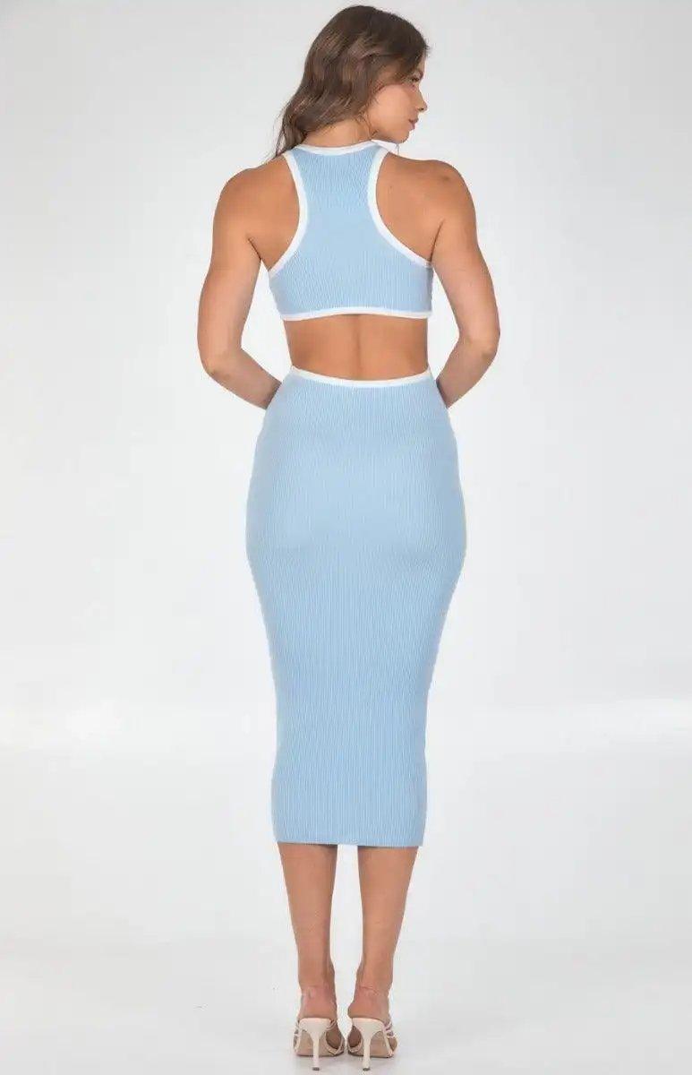Winnie & Co Cut Out Midi Dress - Shweetcheeks Collection
