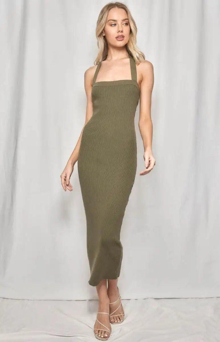 Winnie & Co halter neck midi dress - Shweetcheeks Collection