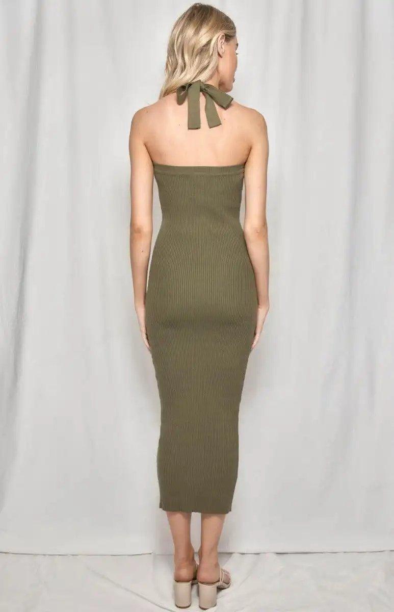 Winnie & Co halter neck midi dress - Shweetcheeks Collection