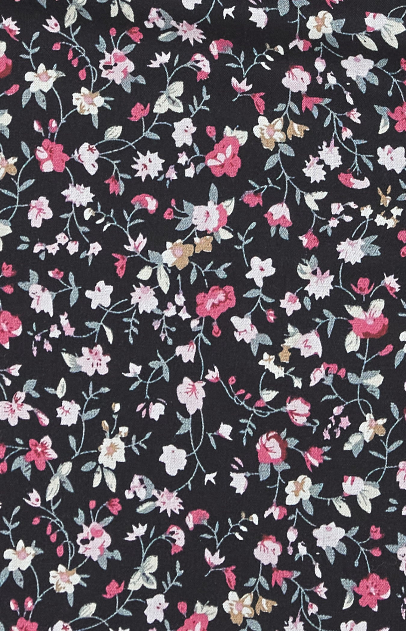 Floral Split Front Mini Skirt