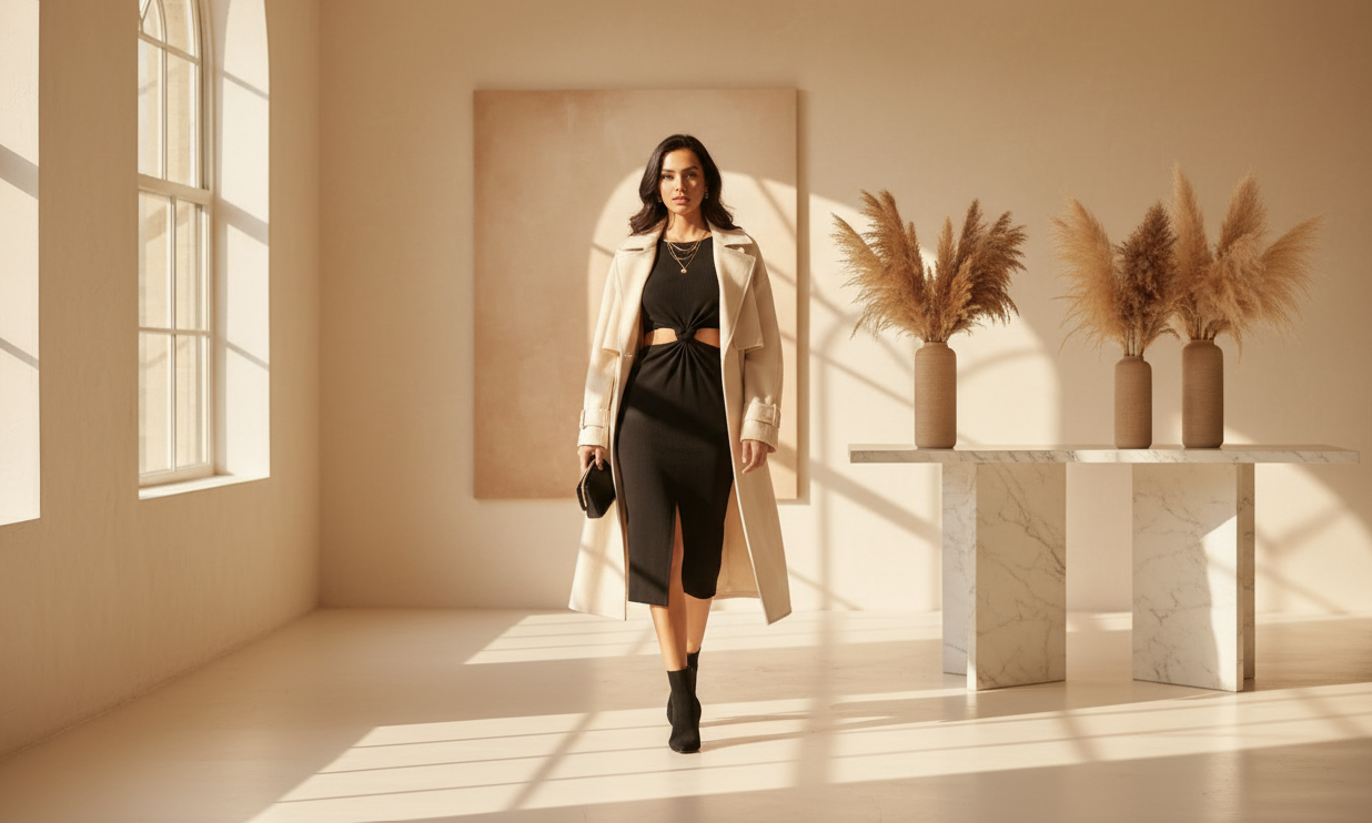 New Arrivals Winter Hero — Alison Midi Dress