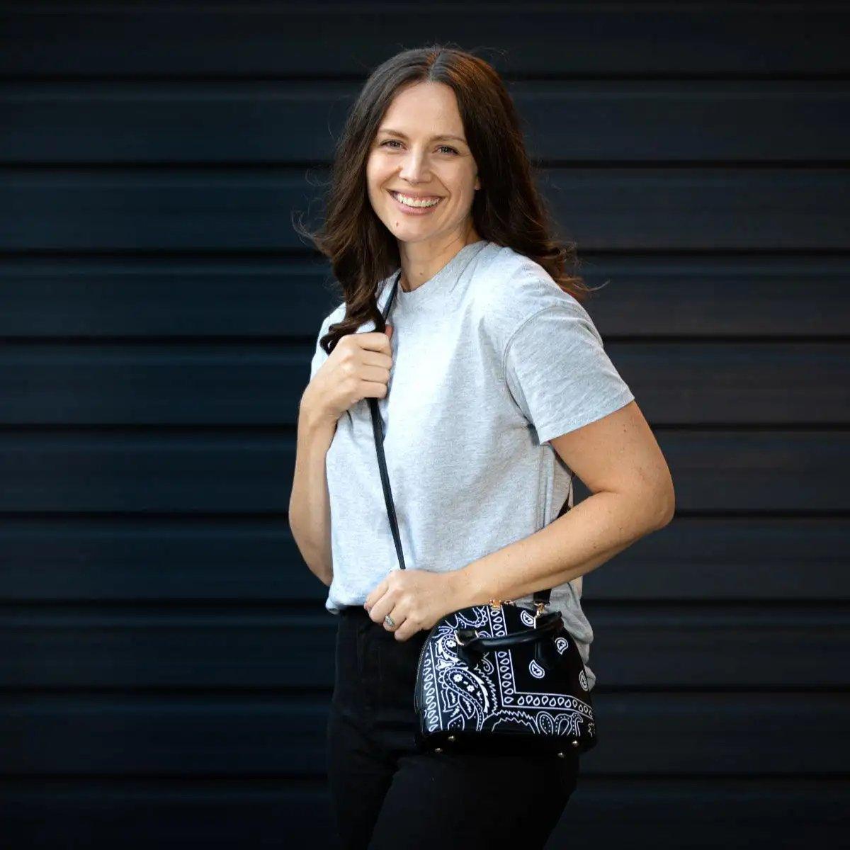 Stylish Black bandana handbags - Shweetcheeks Collection