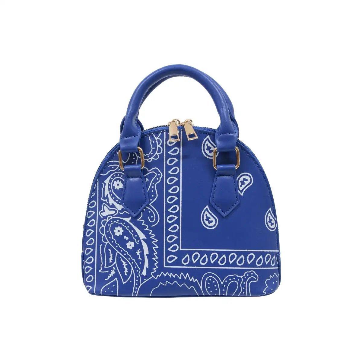 Stylish Cobalt Blue Bandana Handbags - Shweetcheeks Collection