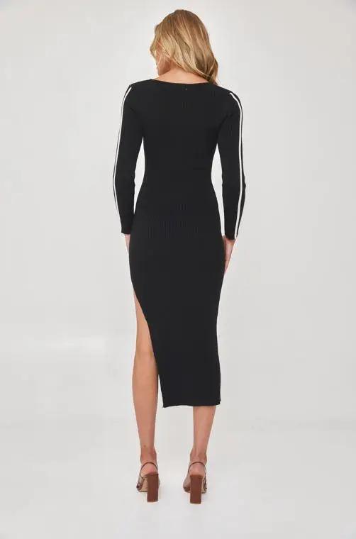 Contrast binding midi dress - Shweetcheeks Collection