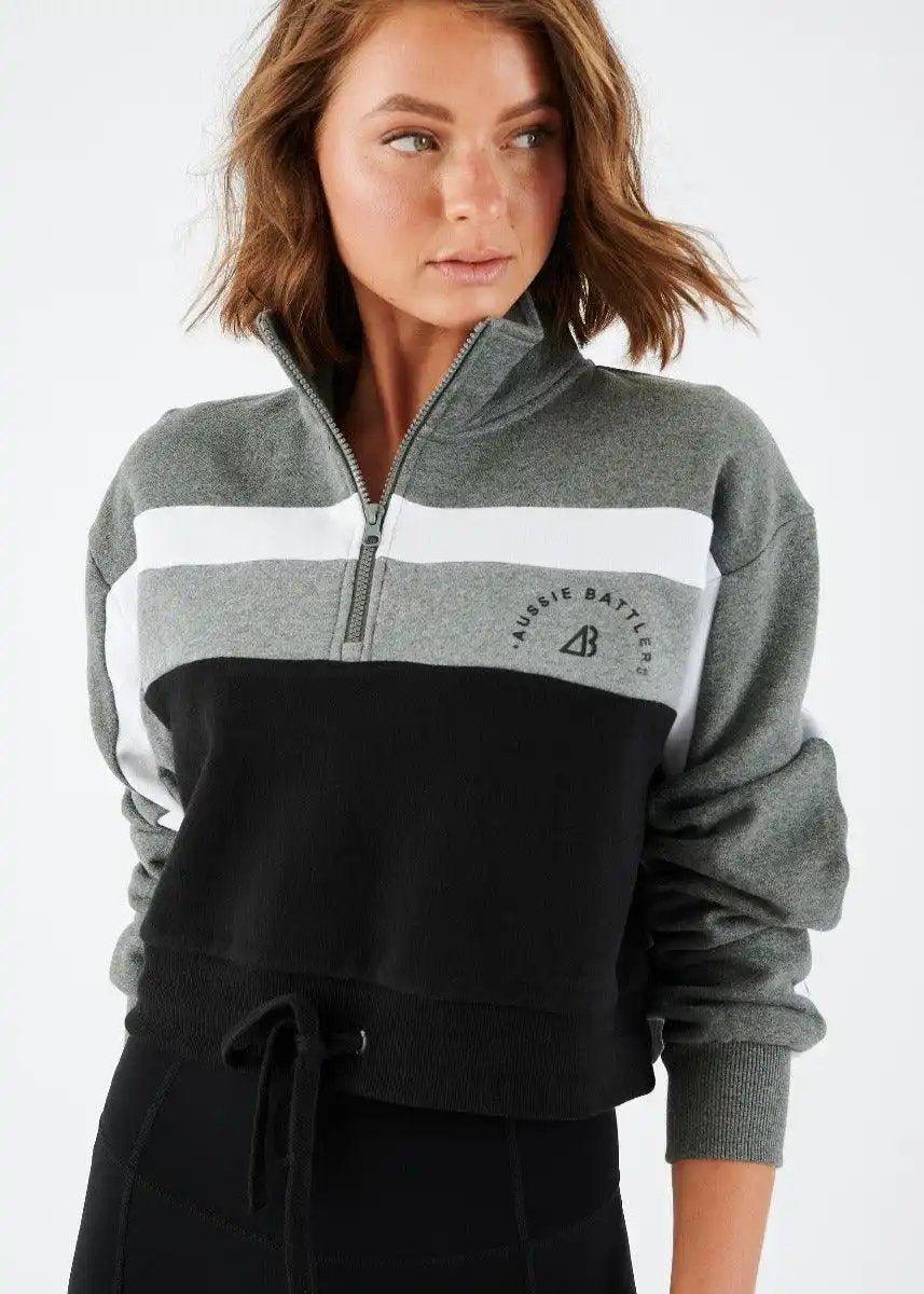 Born For It Cropped Fleece by Aussie Battle - Shweetcheeks Collection