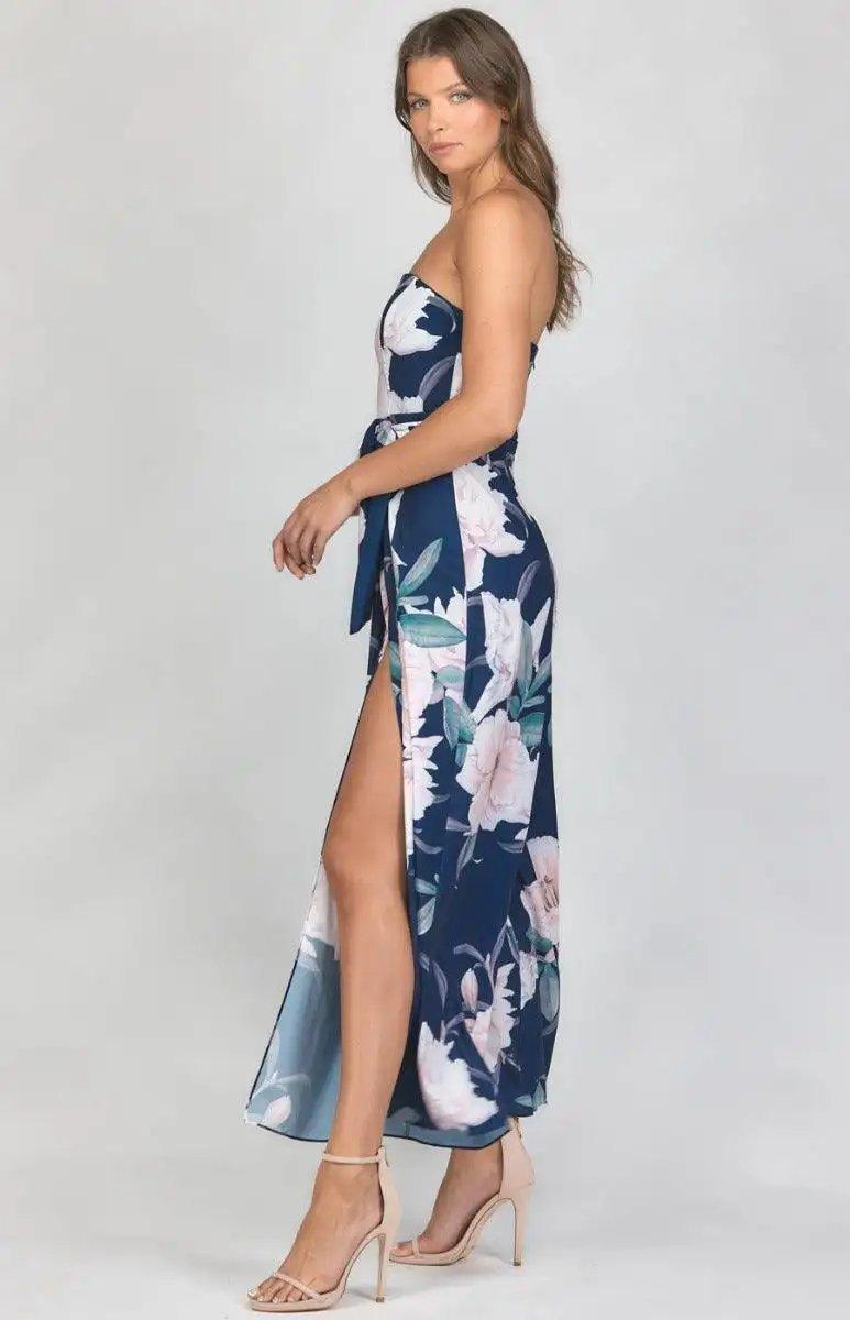 Split Leg Waist Detail Jumpsuit - Shweetcheeks Collection