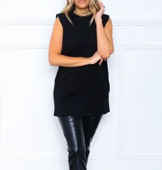 Faith sleeveless black dress - Shweetcheeks Collection