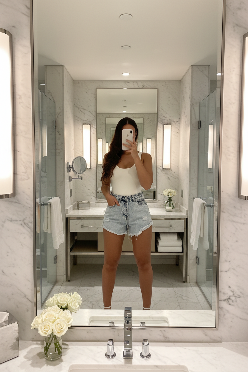 Hotel Bathroom Selfie