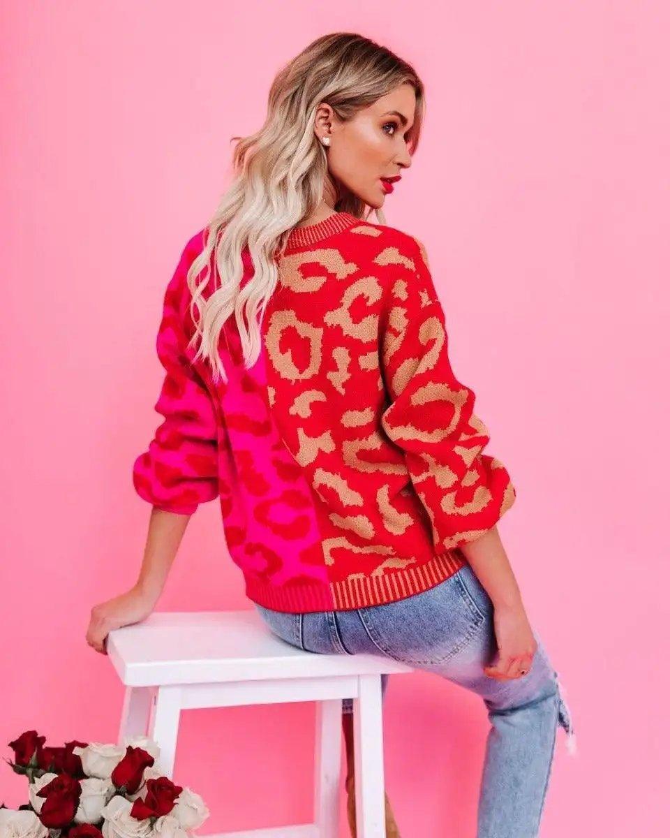 Leopard cardigan sweater - Shweetcheeks Collection