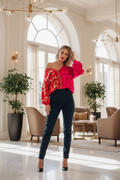 Leopard Print Cardigan Pink/Red – Hotel