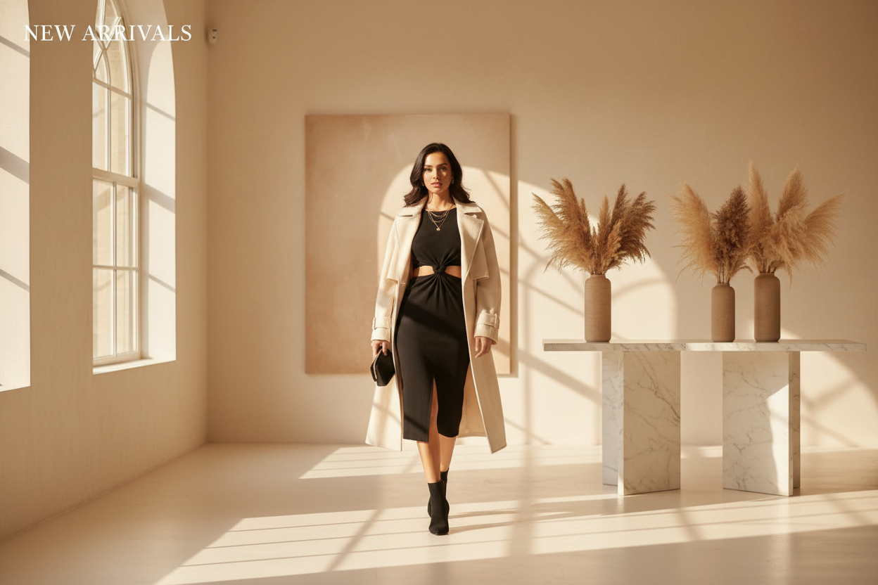 New Arrivals Winter Hero — Alison Midi Dress