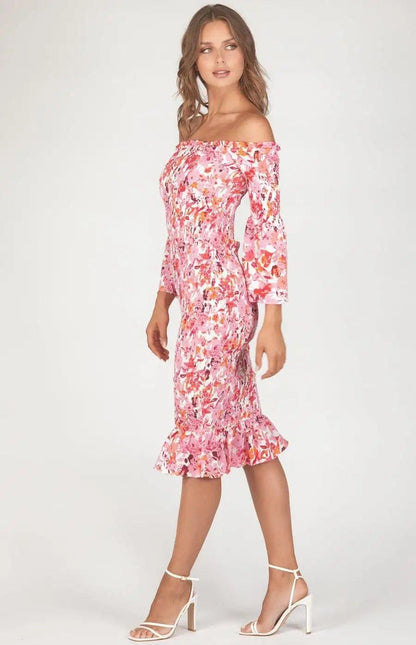 Off the shoulder mini dress - Shweetcheeks Collection