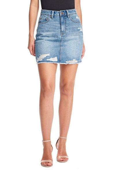 Rebel Denim Skirt - Shweetcheeks Collection