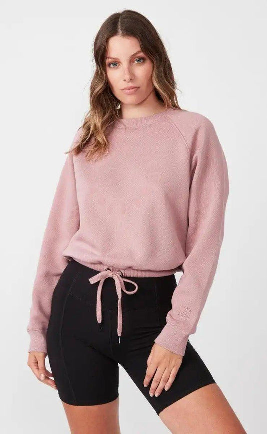 Santana Flocked Crewneck - Shweetcheeks Collection