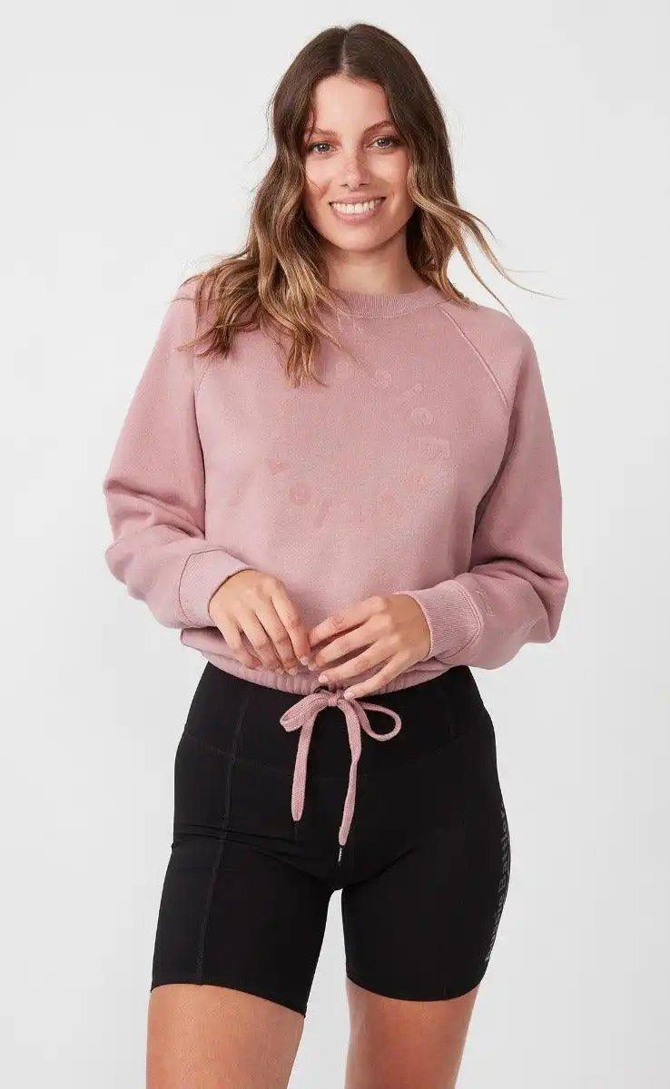 Santana Flocked Crewneck - Shweetcheeks Collection