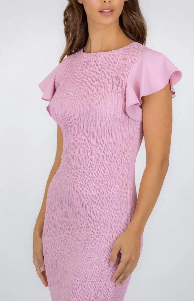 Shirred Midi Dress - Shweetcheeks Collection