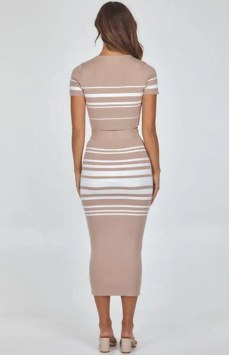 Knit Top and Midi Skirt Set - Shweetcheeks Collection