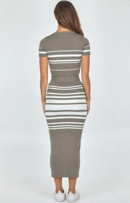 Knit Top And Skirt Set - Shweetcheeks Collection