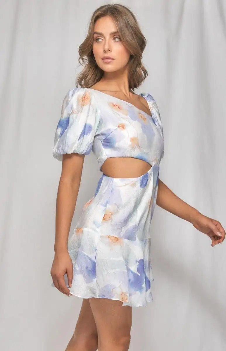 Watercolour print dress - Shweetcheeks Collection