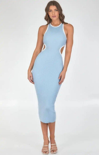Winnie & Co Cut Out Midi Dress - Shweetcheeks Collection