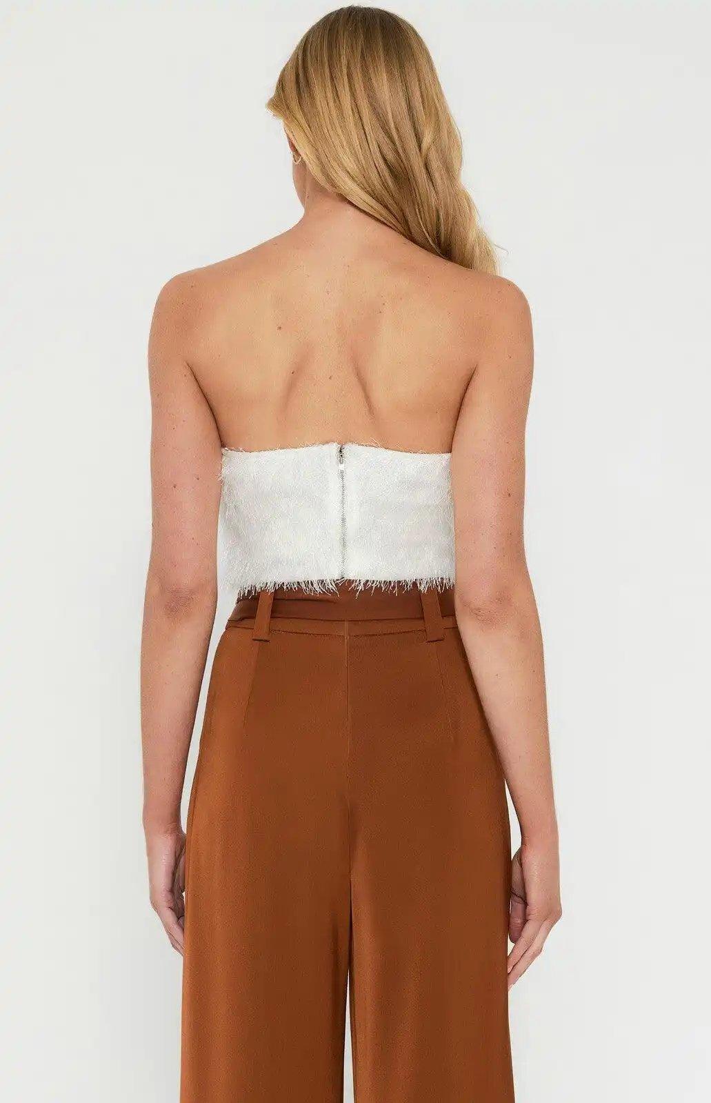 Winnie & Co strapless Fringe Top - Shweetcheeks Collection