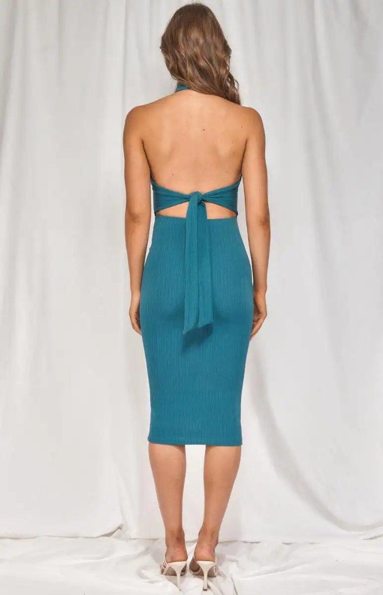 Winnie & Co halter midi dress - Shweetcheeks Collection