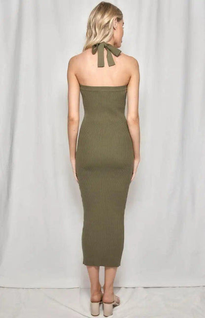 Winnie & Co halter neck midi dress - Shweetcheeks Collection