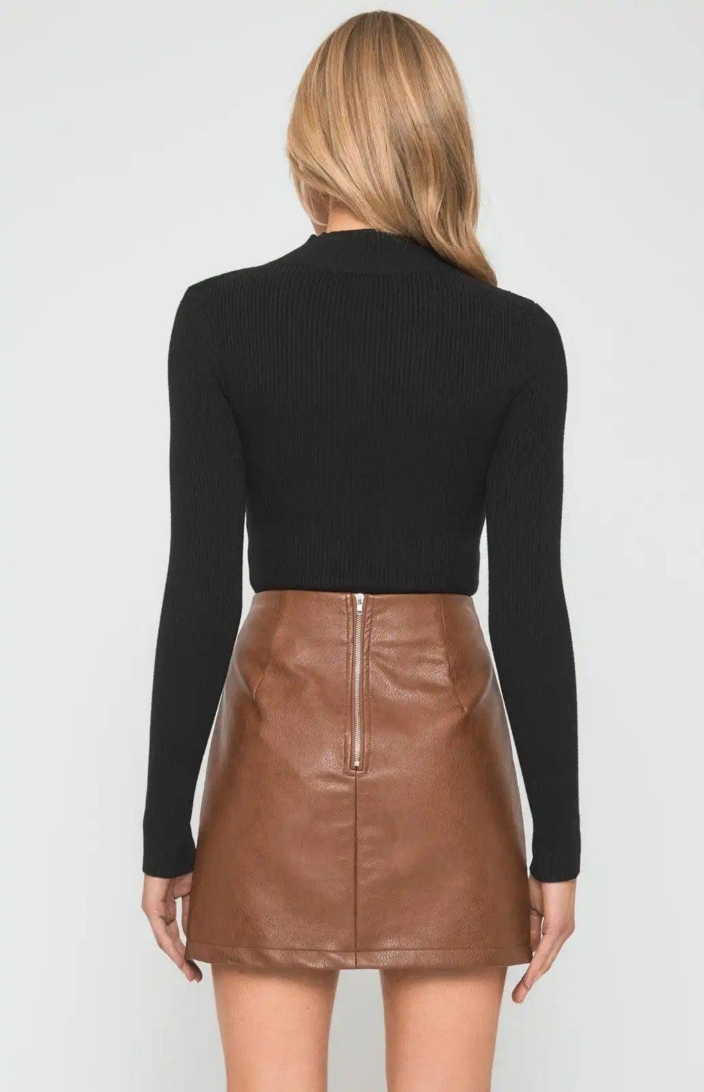 Winnie & Co High Neck Knit Top - Shweetcheeks Collection