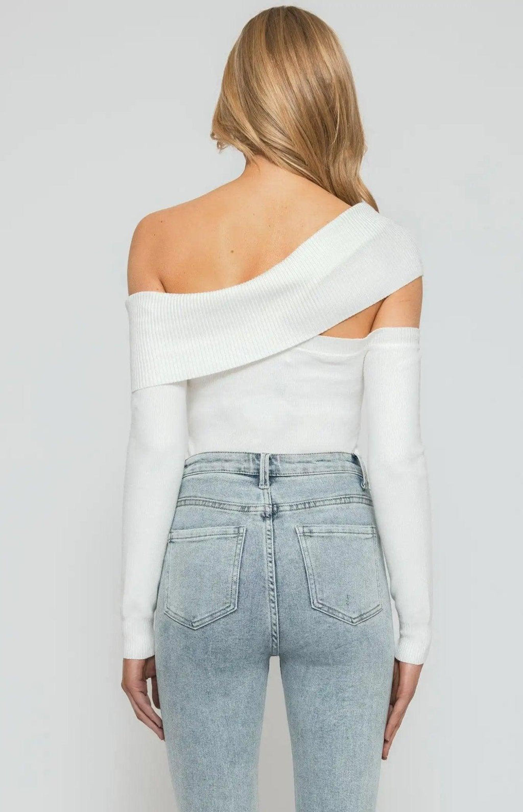 Winnie & Co long sleeve cut out knit top - Shweetcheeks Collection