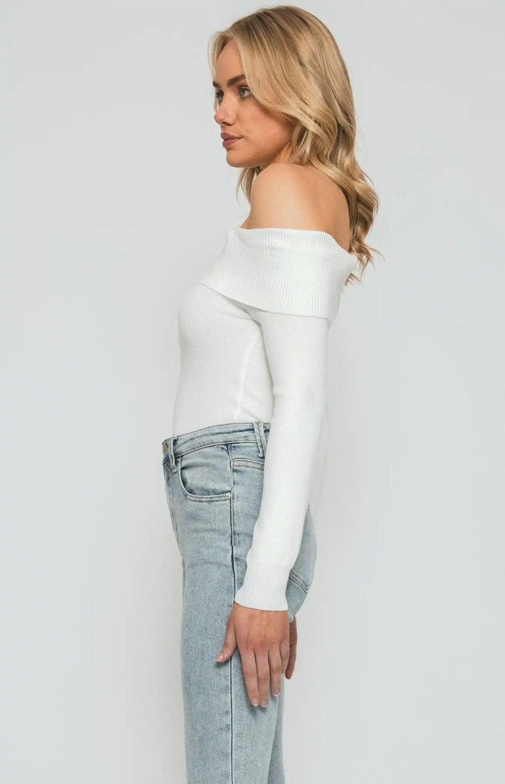 Winnie & Co long sleeve cut out knit top - Shweetcheeks Collection