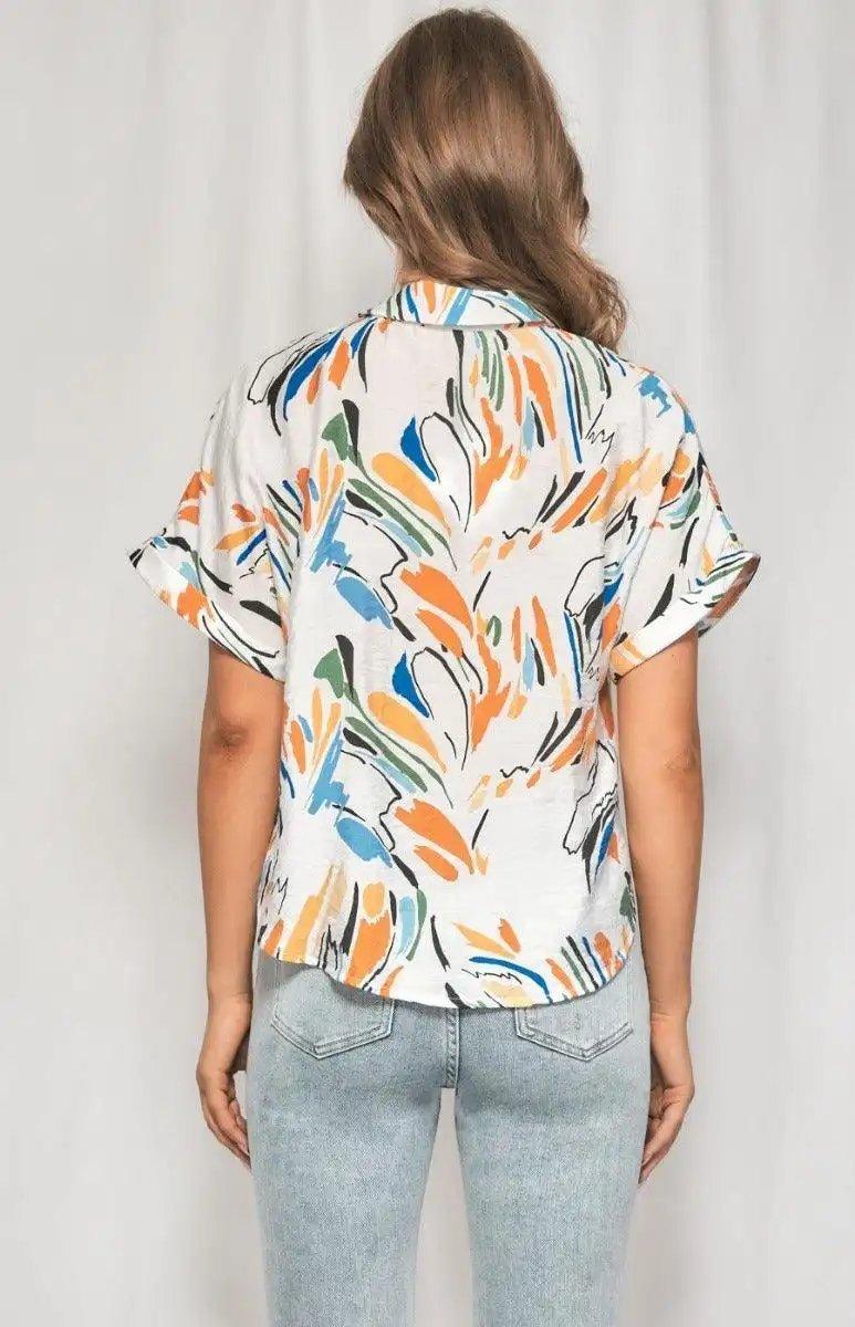 Winnie & Co Abstract Print Shirt - Shweetcheeks Collection