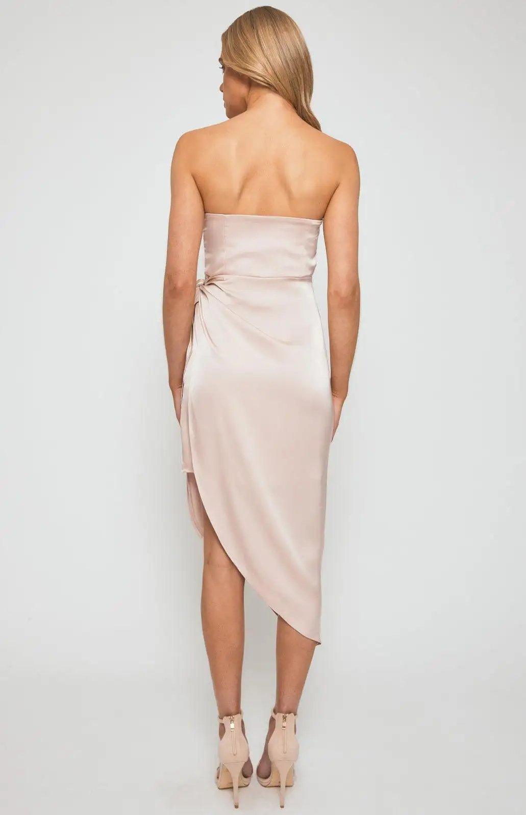 Winnie & Co Strapless Satin Dress - Shweetcheeks Collection