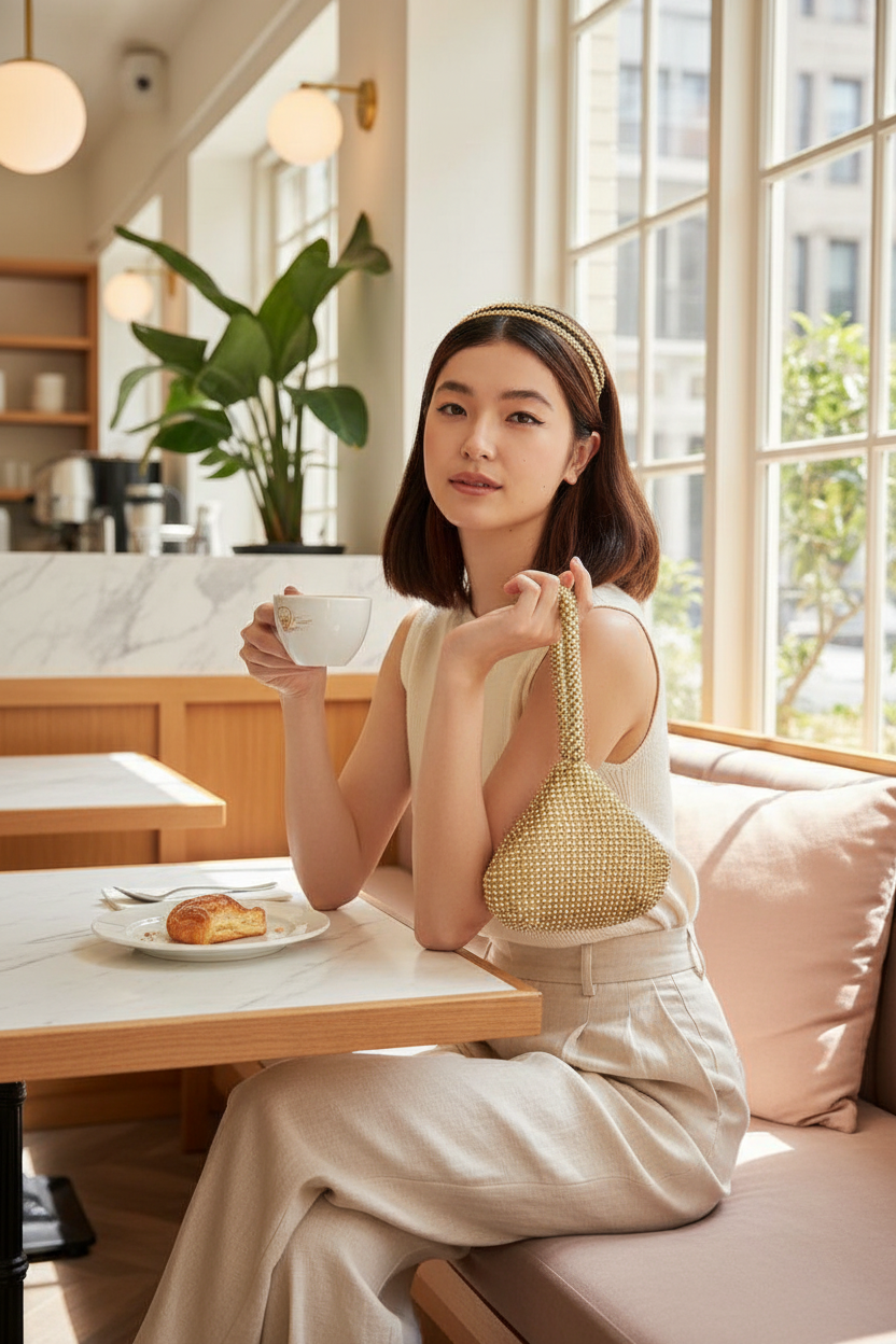 Wristlet Bag – Café
